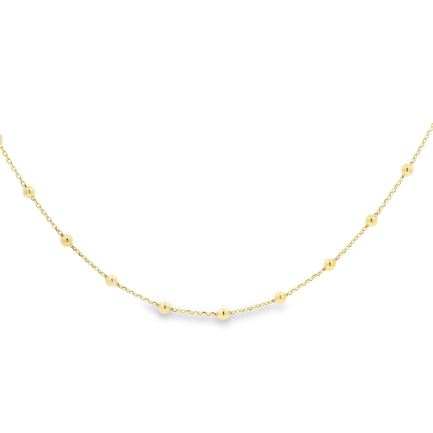 Ball Stationed Beaded Necklace