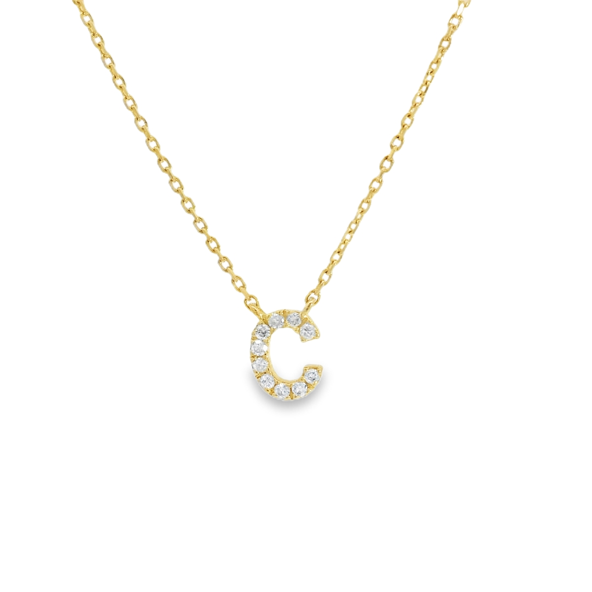 Diamond Initial Necklace