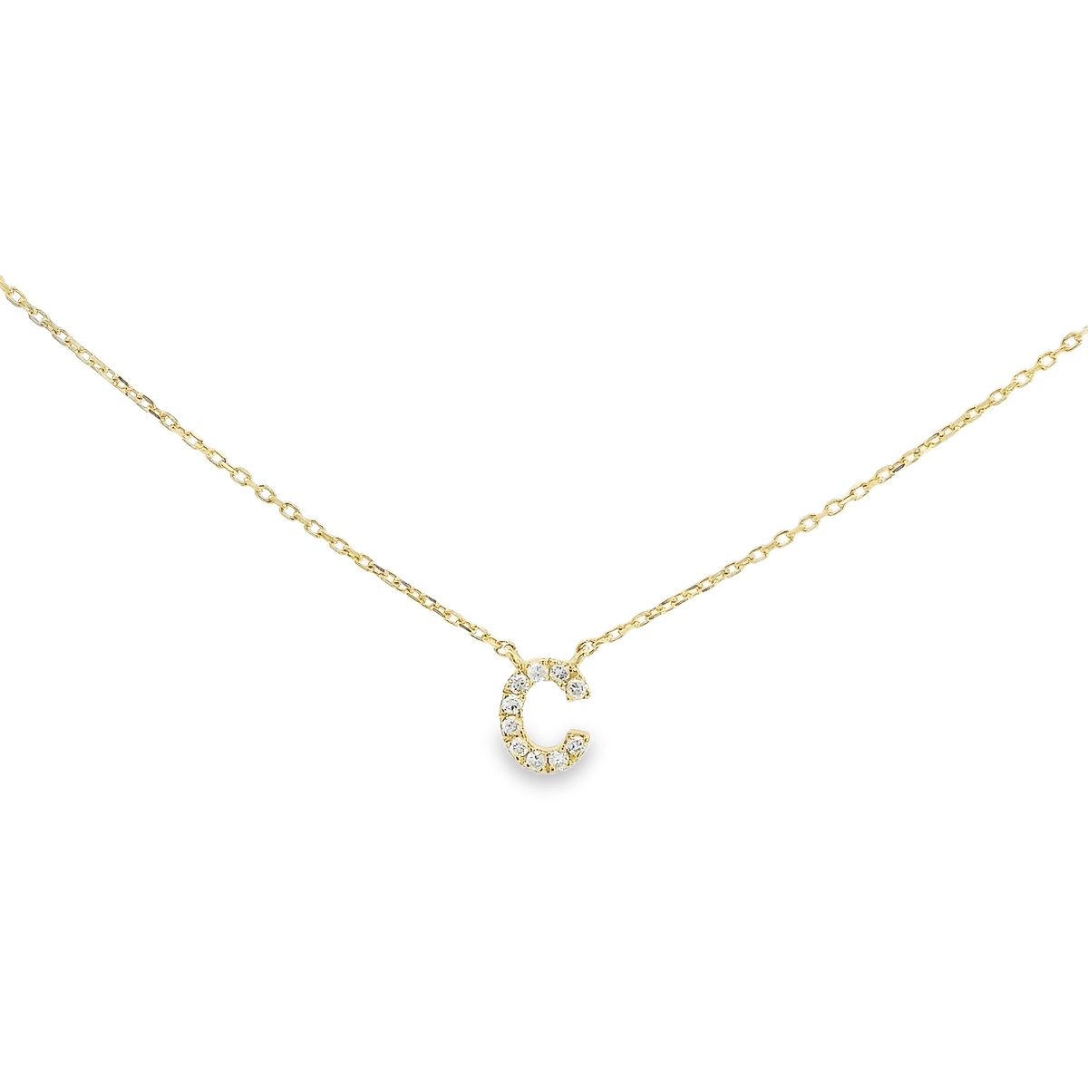 Diamond Initial Necklace