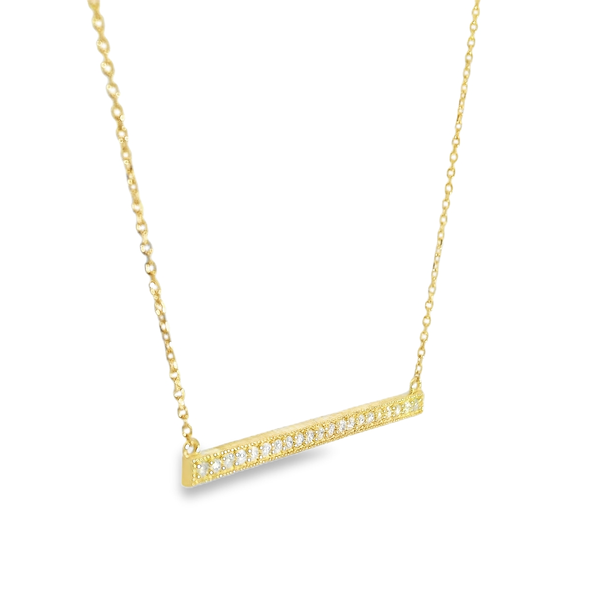 Diamond Bar Necklace