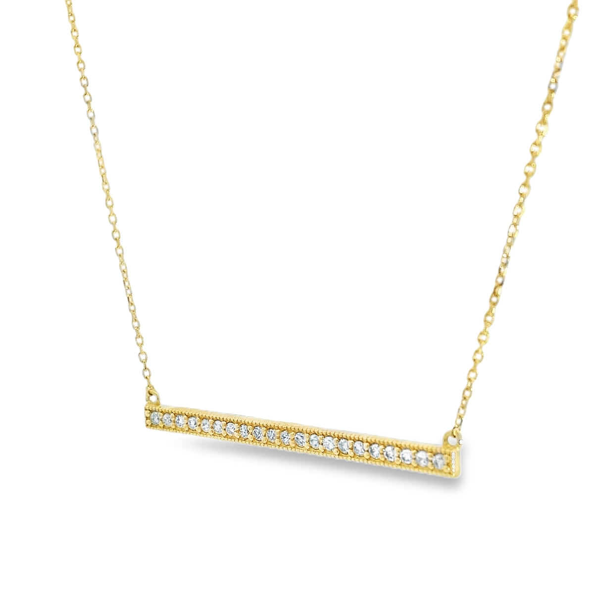 Diamond Bar Necklace