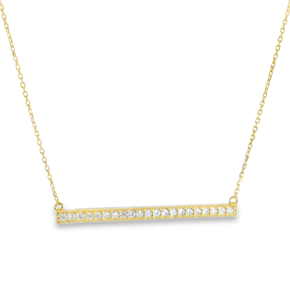 Diamond Bar Necklace