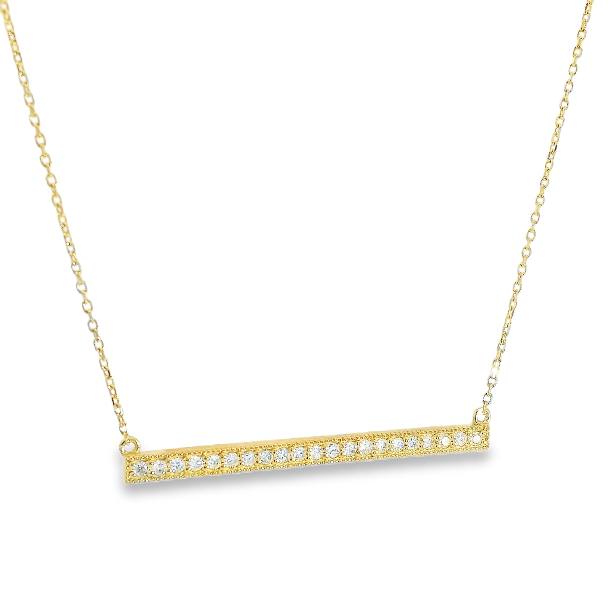 Diamond Bar Necklace