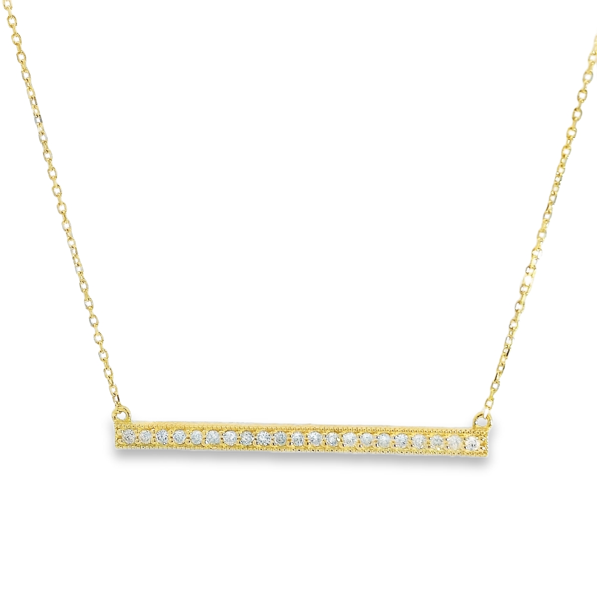 Diamond Bar Necklace