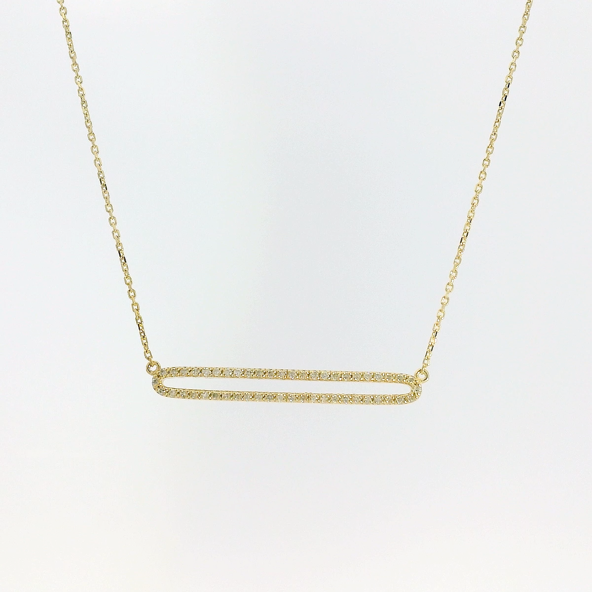 Eternity Diamond Bar Necklace