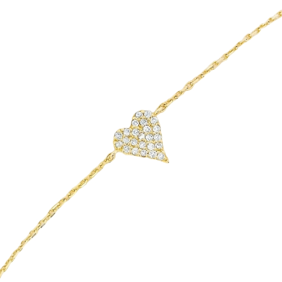 Mini Diamond Heart Bracelet