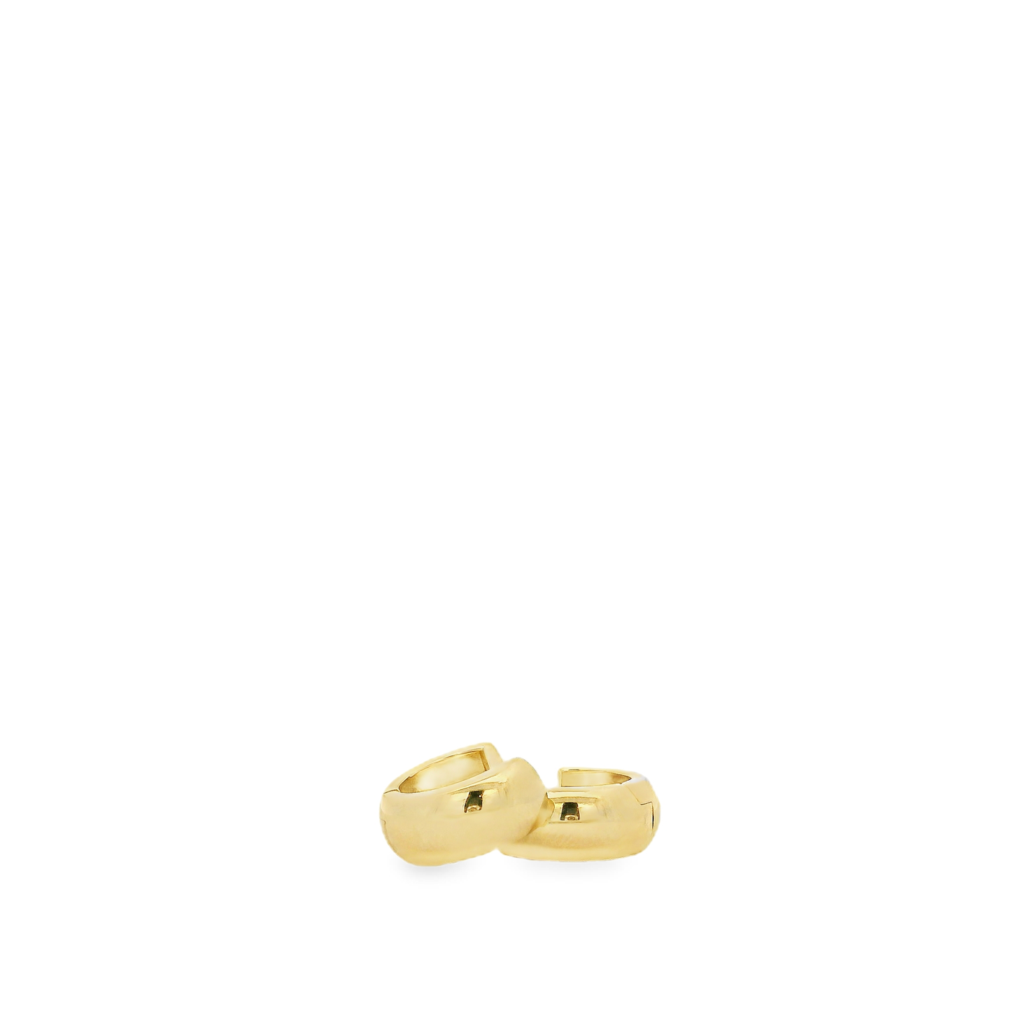 Thick Gold Huggie Hoop Earring