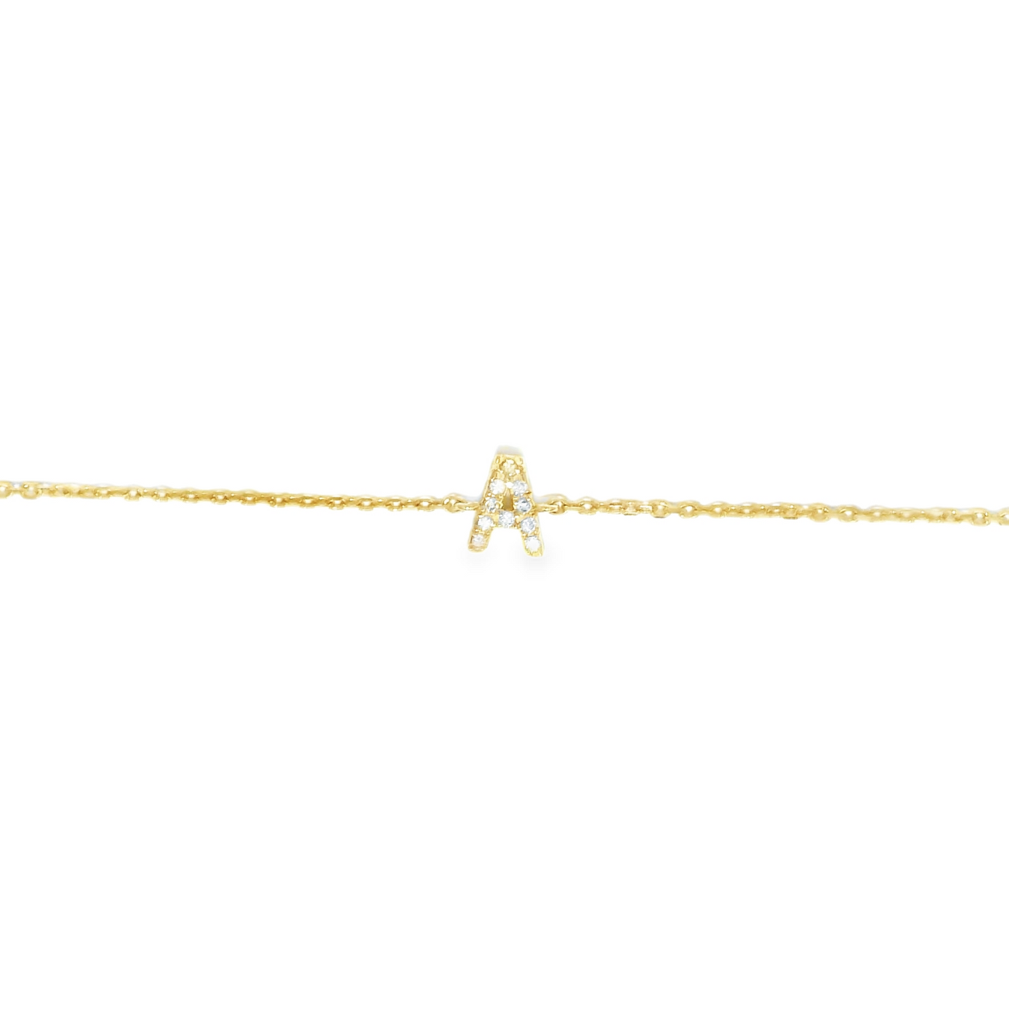 Mini Diamond Initial Bracelet
