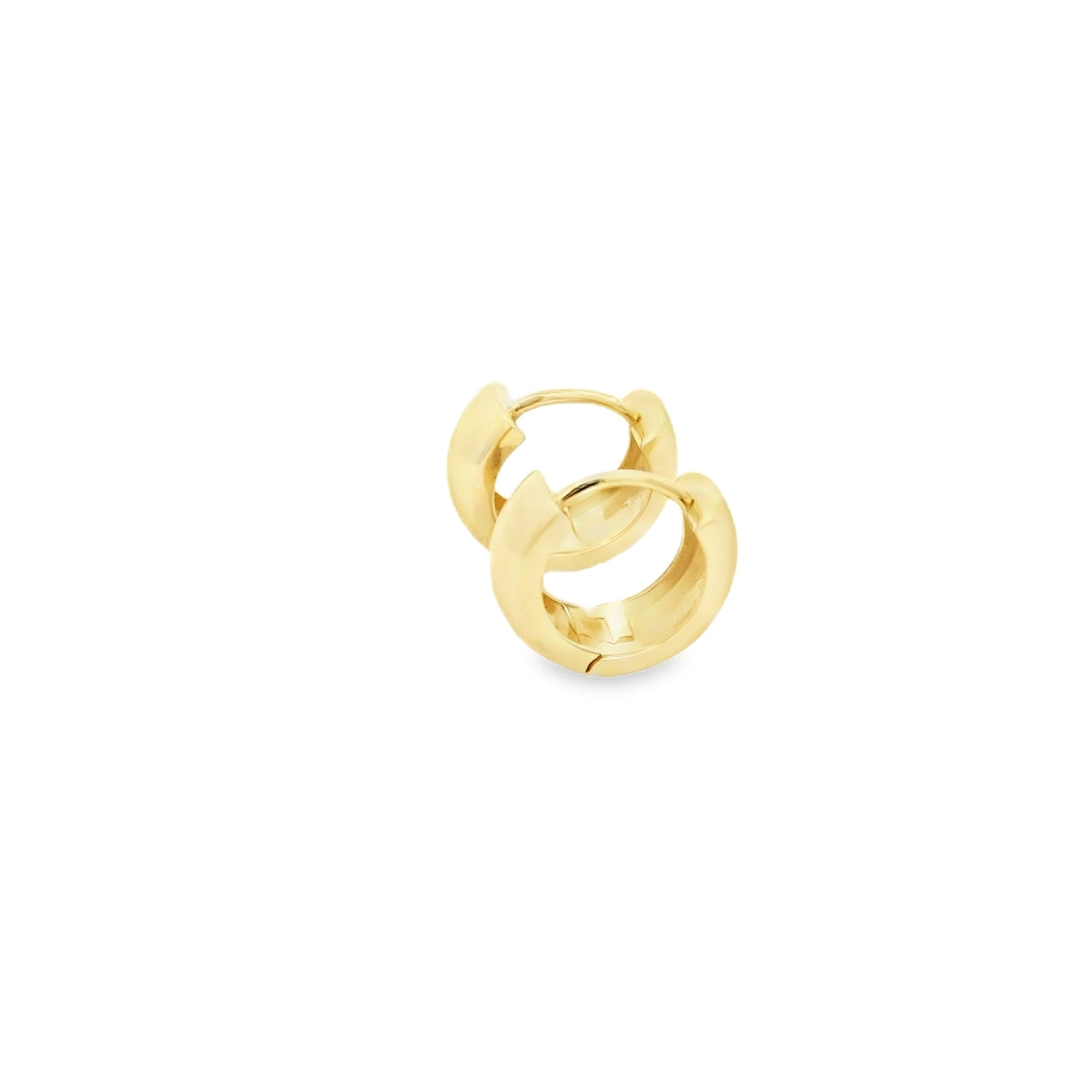 Thick Gold Huggie Hoop Earring