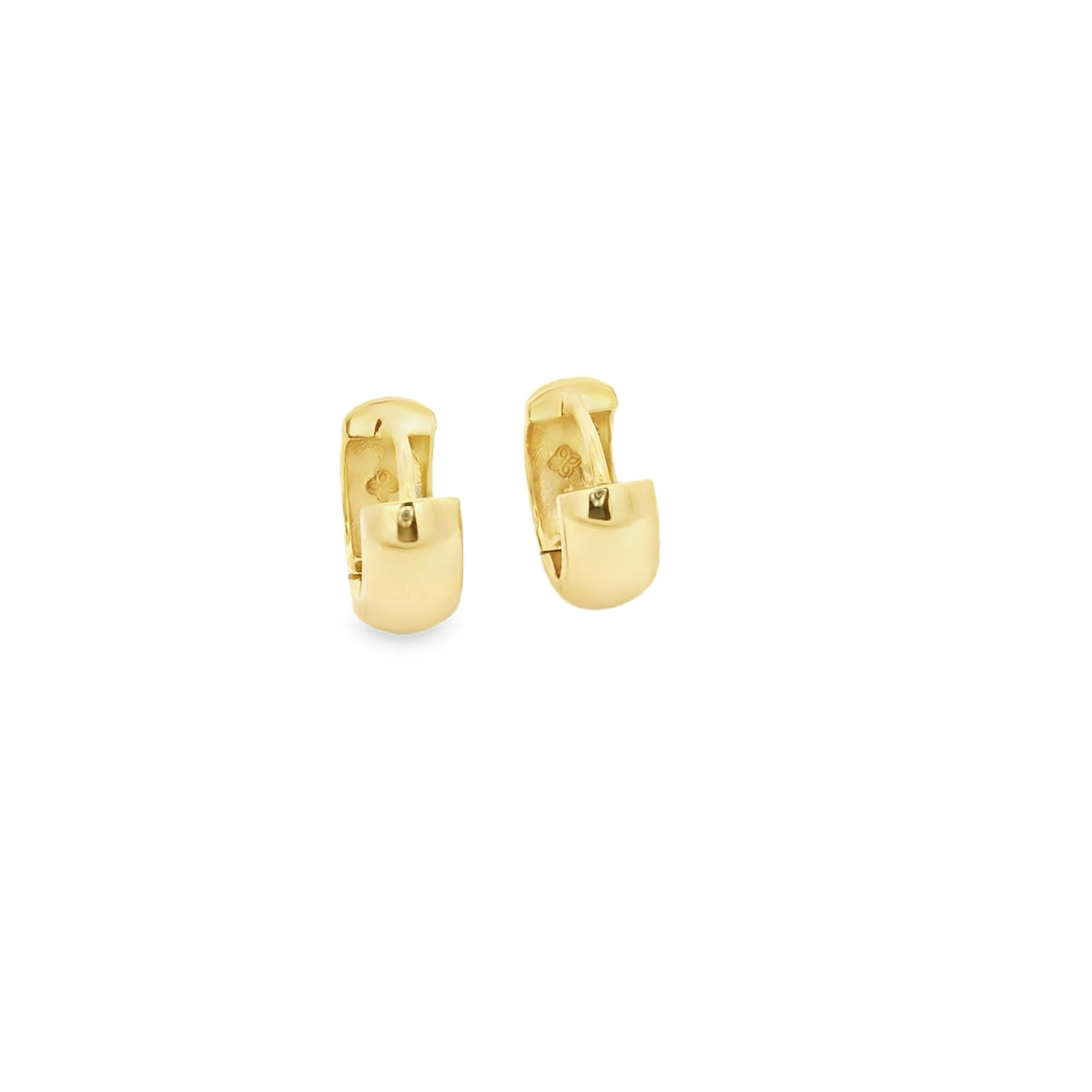 Thick Gold Huggie Hoop Earring