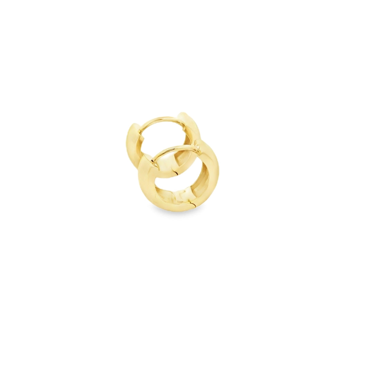 Thick Gold Huggie Hoop Earring