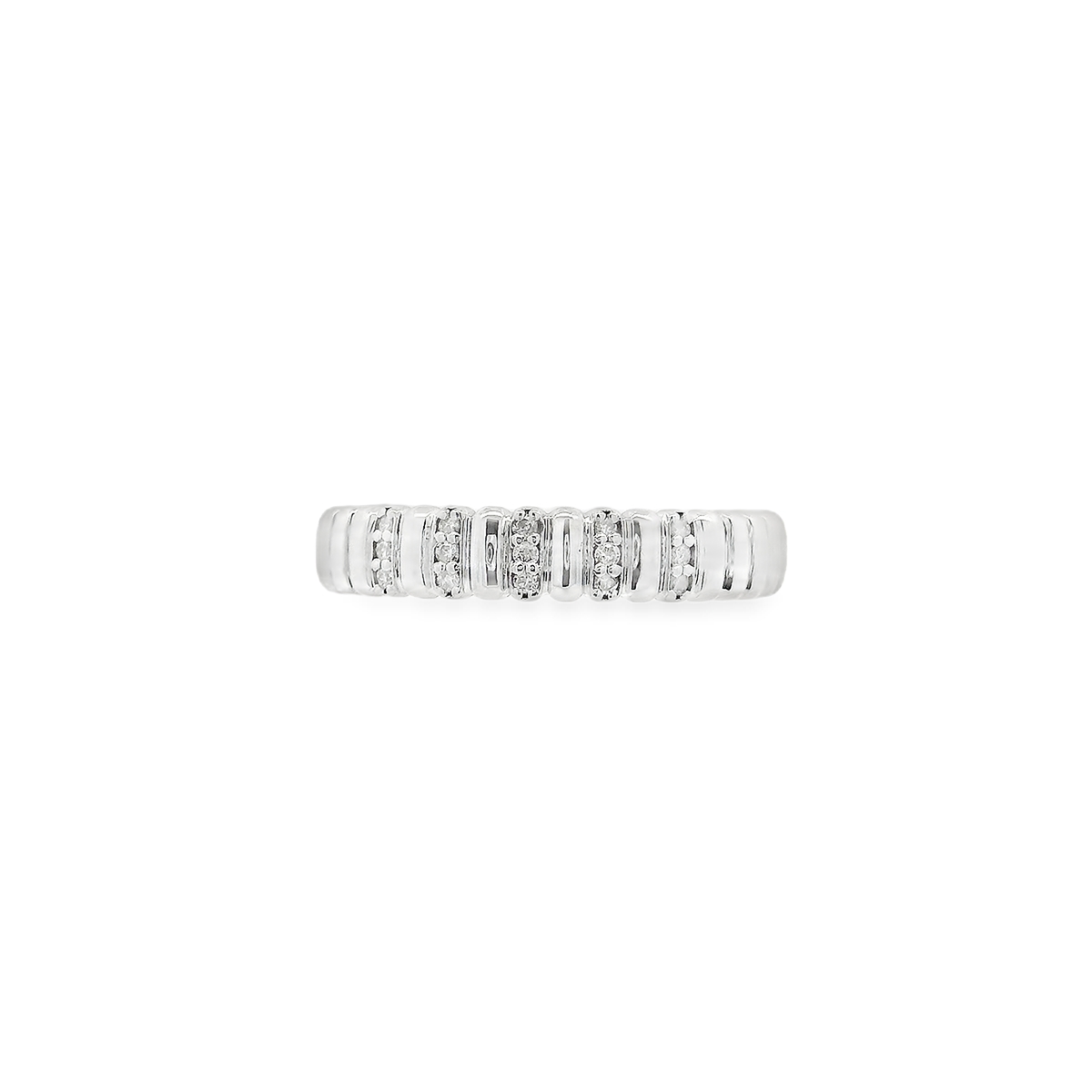 Diamond Fluted Ring