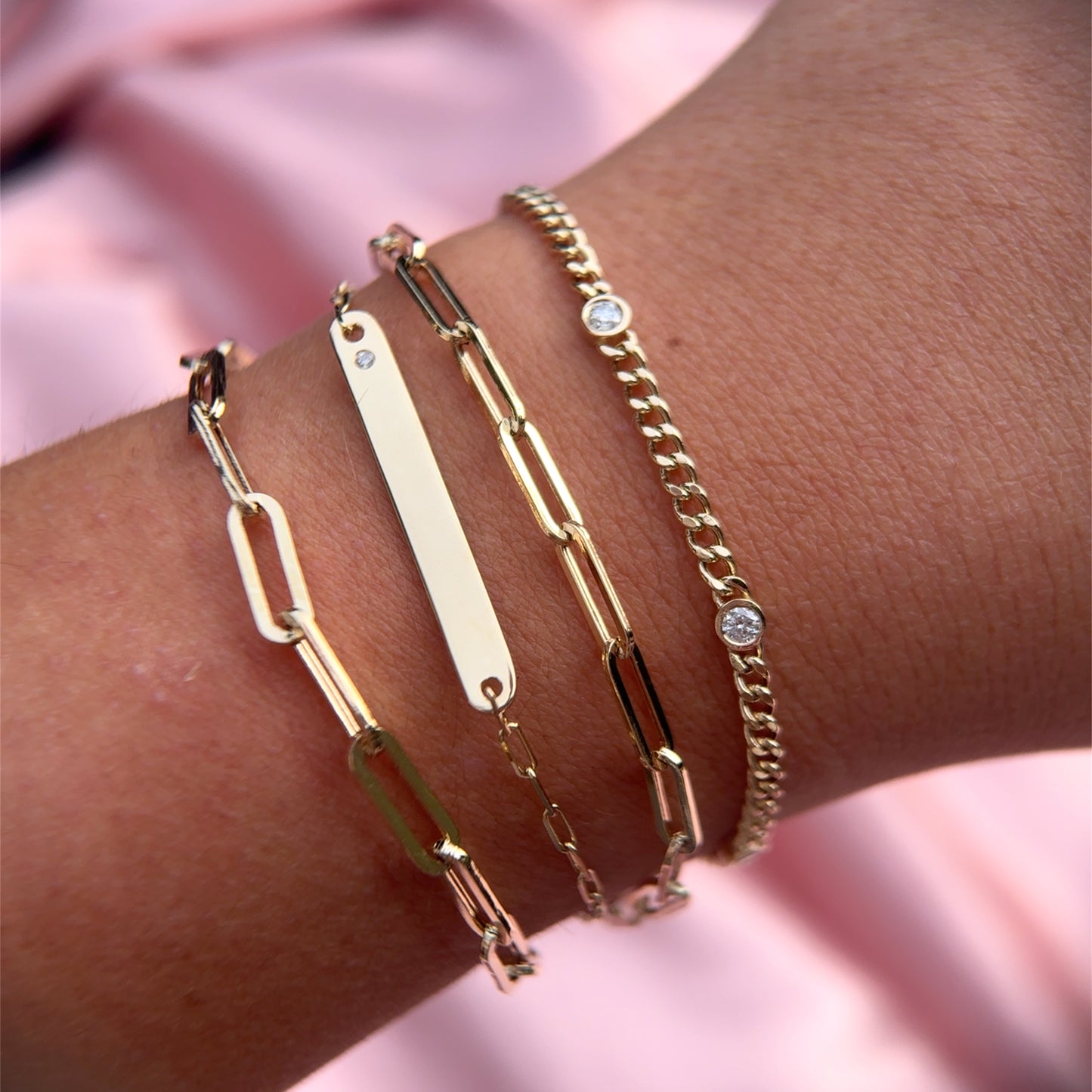 3.25mm Paperclip Link Bracelet