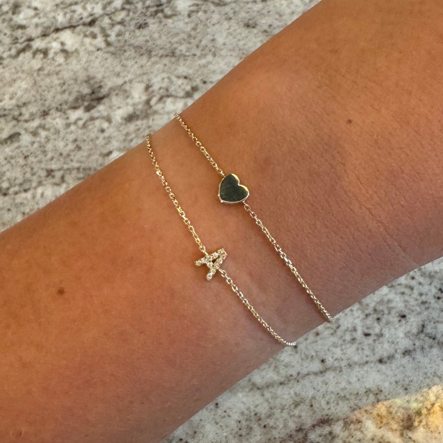 Gold Heart Bracelet