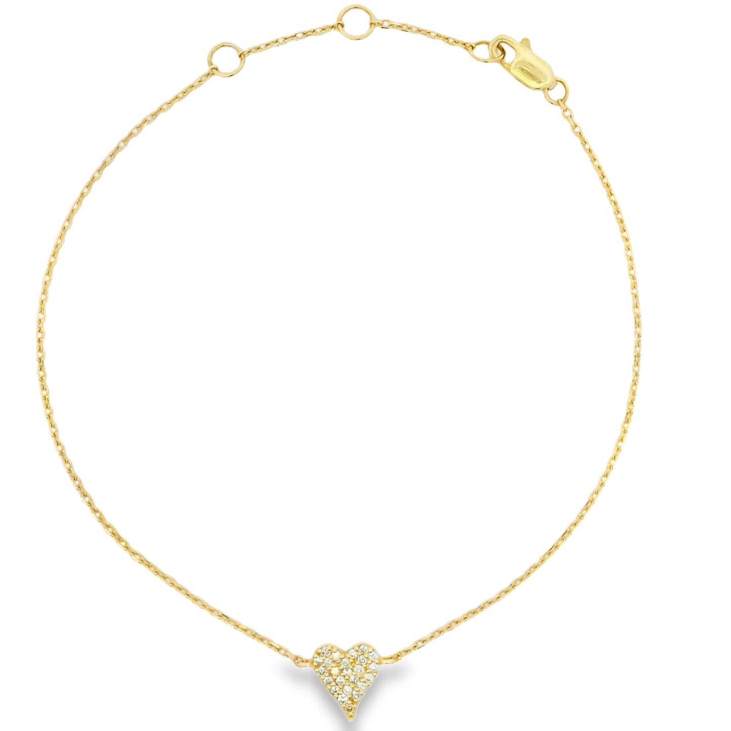 Mini Diamond Heart Bracelet