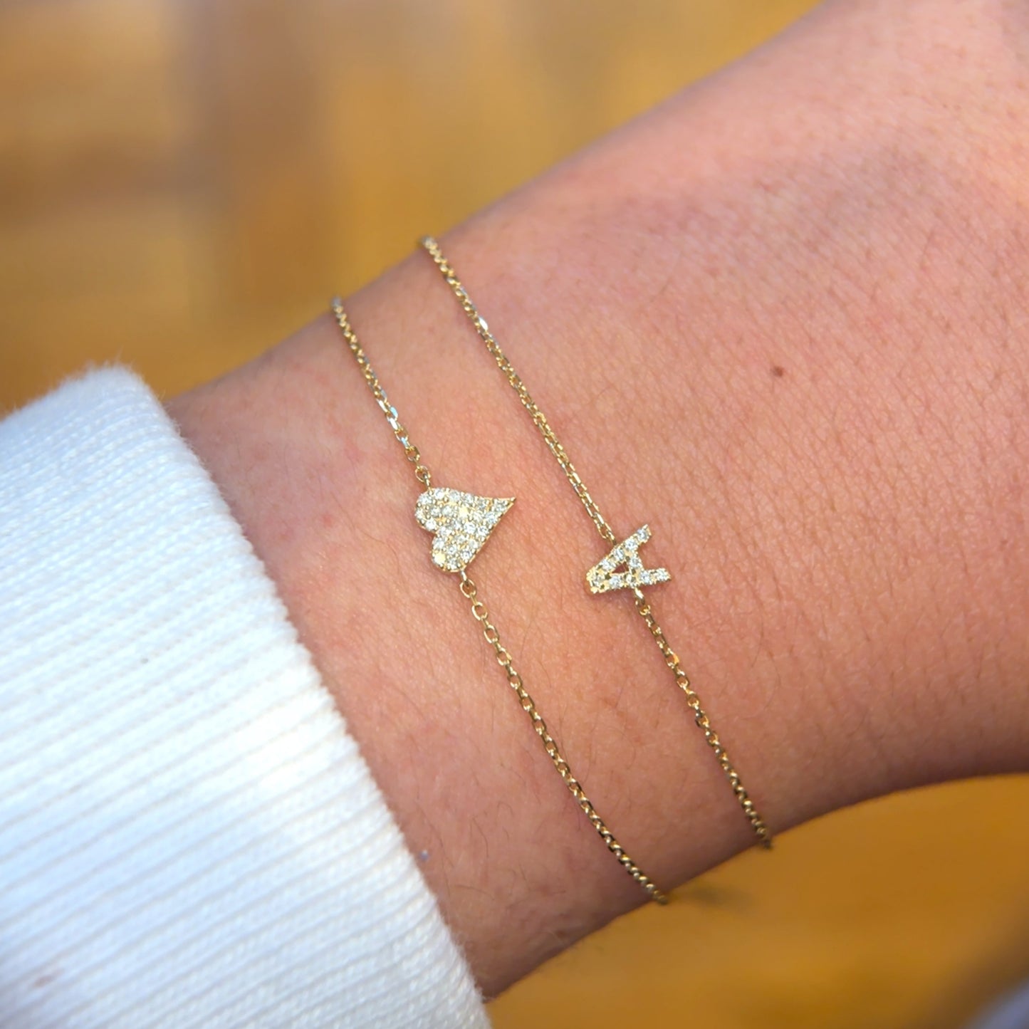 Mini Diamond Heart Bracelet