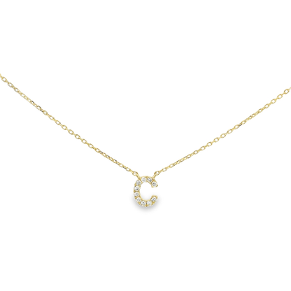 Diamond Initial Necklace