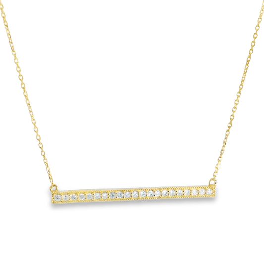 Diamond Bar Necklace