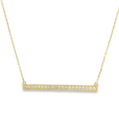 Diamond Bar Necklace