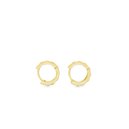 Fluted Thick Huggie Earrings