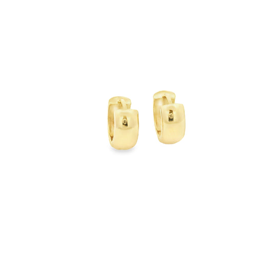 Thick Gold Huggie Hoop Earring