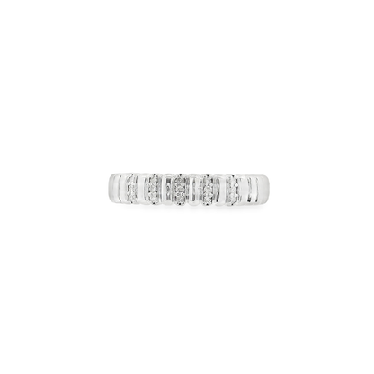 Diamond Fluted Ring