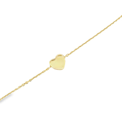 Gold Heart Bracelet
