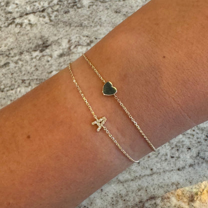 Gold Heart Bracelet