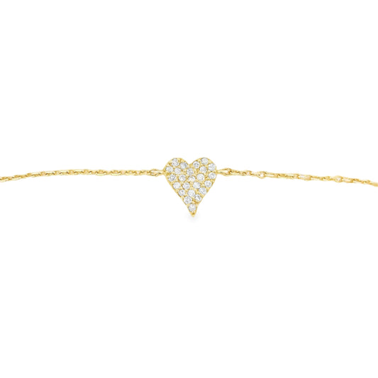 Mini Diamond Heart Bracelet