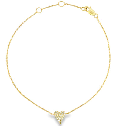 Mini Diamond Heart Bracelet