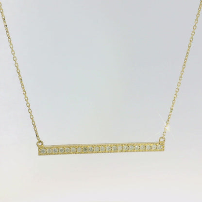 Diamond Bar Necklace