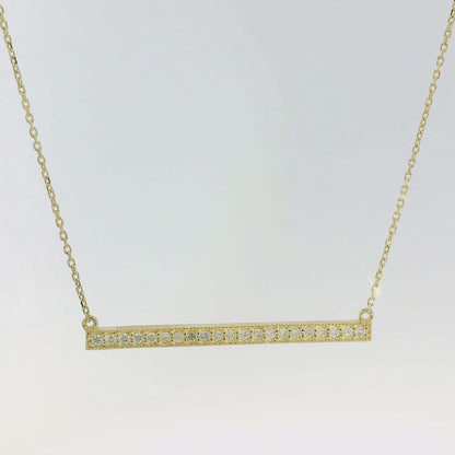 Diamond Bar Necklace